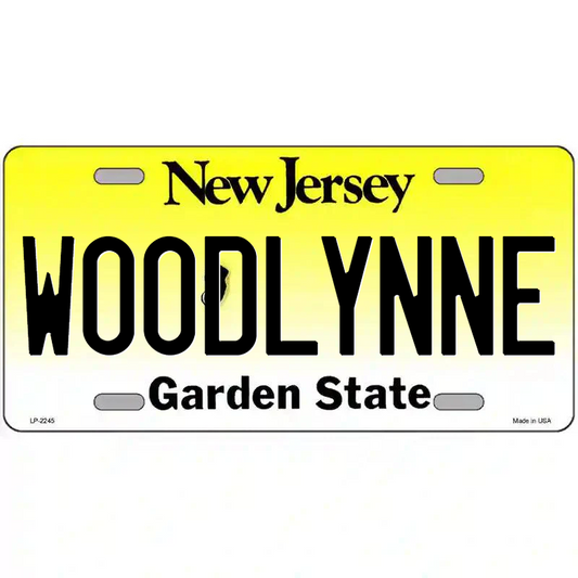 Woodlynne New Jersey Metal Sign
