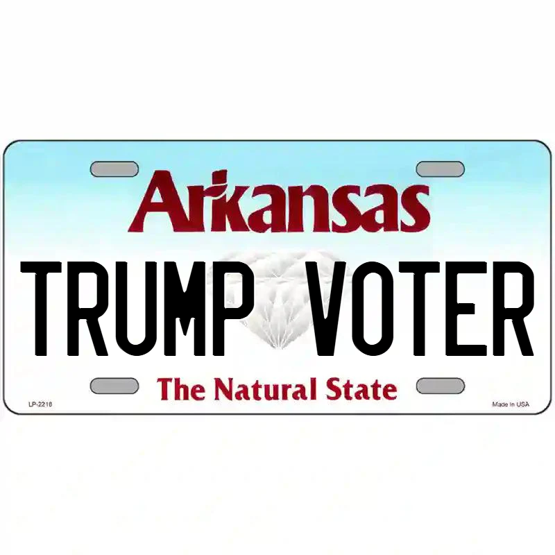 Trump Voter Arkansas Metal Sign