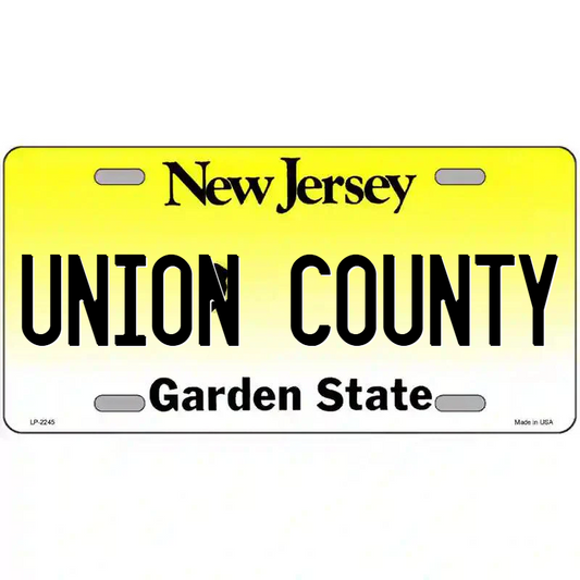Union County New Jersey Metal Sign