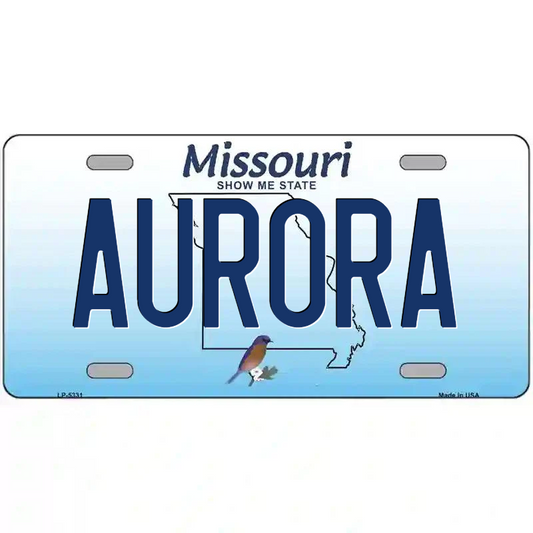 Aurora Missouri Metal Sign
