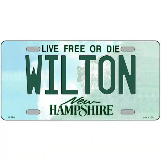 Wilton New Hampshire Metal Sign