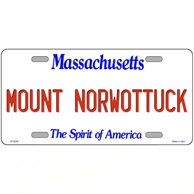 Mount Norwottuck Massachusetts Metal Sign