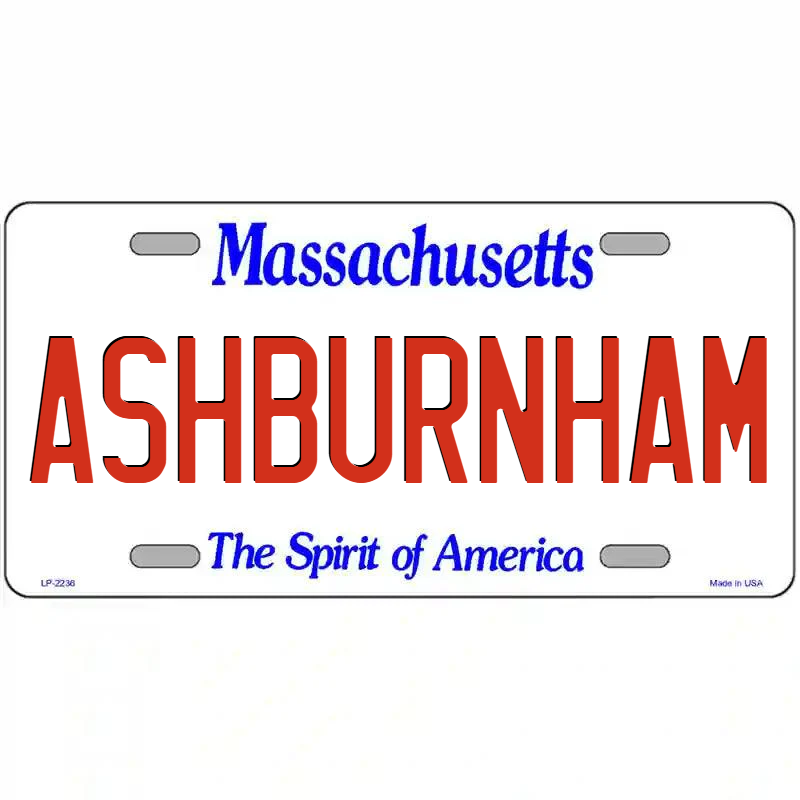 Ashburnham Massachusetts Metal Sign