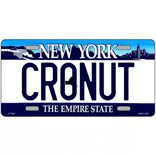 Cronut New York Blue Metal Sign