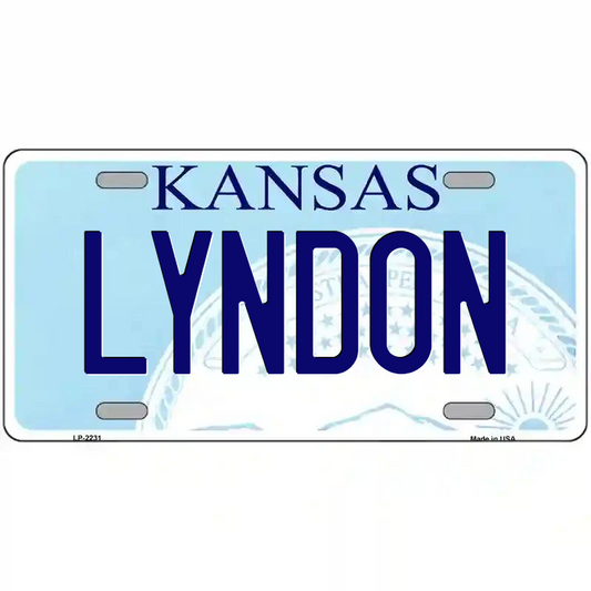 Lyndon Kansas Metal Sign