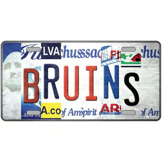 Bruins Strip Art Metal Sign