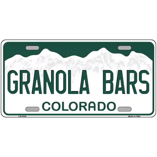 Granola Bars Colorado Metal Sign