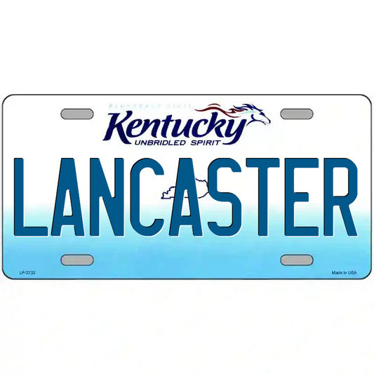Lancaster Kentucky Metal Sign