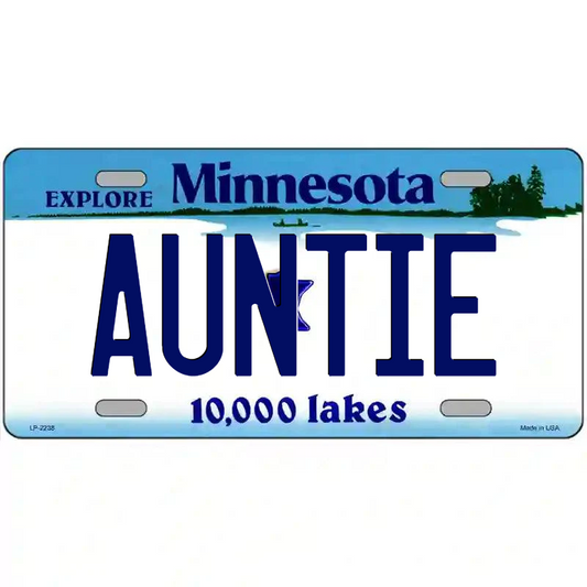Auntie Minnesota Metal Sign