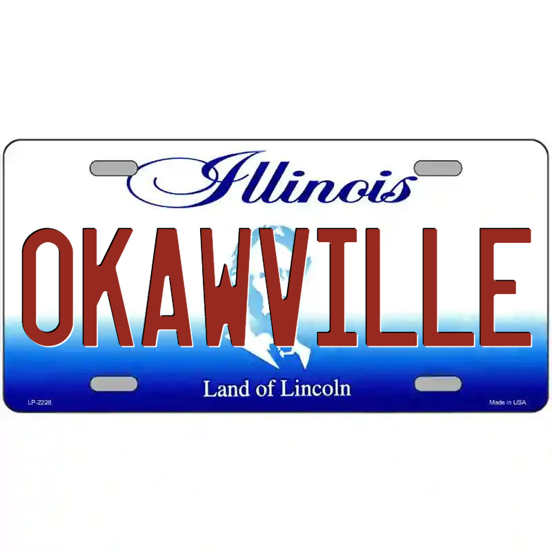 Okawville Illinois Metal Sign
