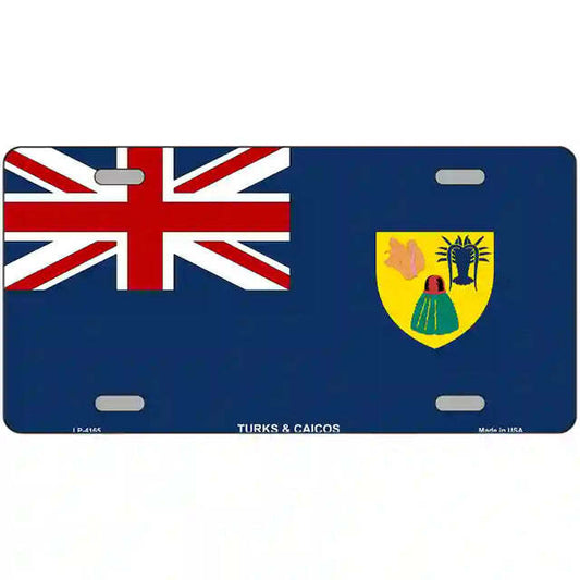 Turks & Caicos Flag Metal Sign