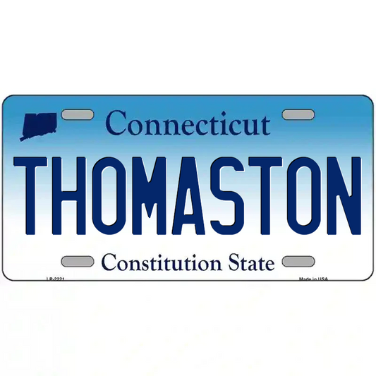 Thomaston Connecticut Metal Sign