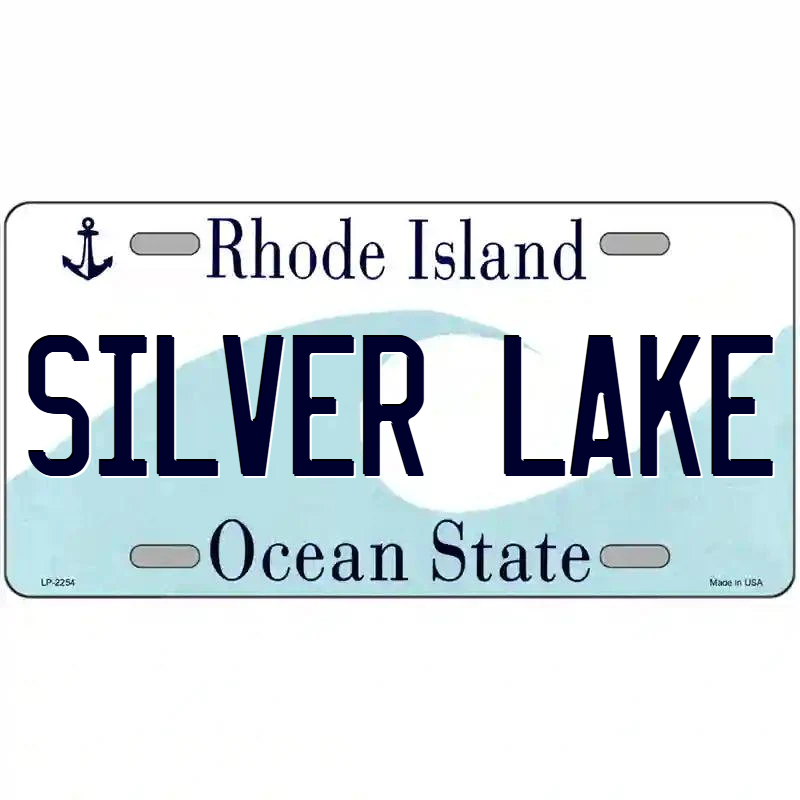 Silver Lake Rhode Island Metal Sign