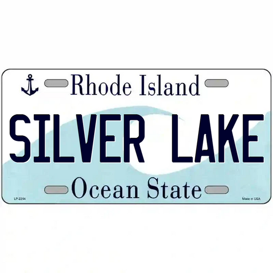 Silver Lake Rhode Island Metal Sign