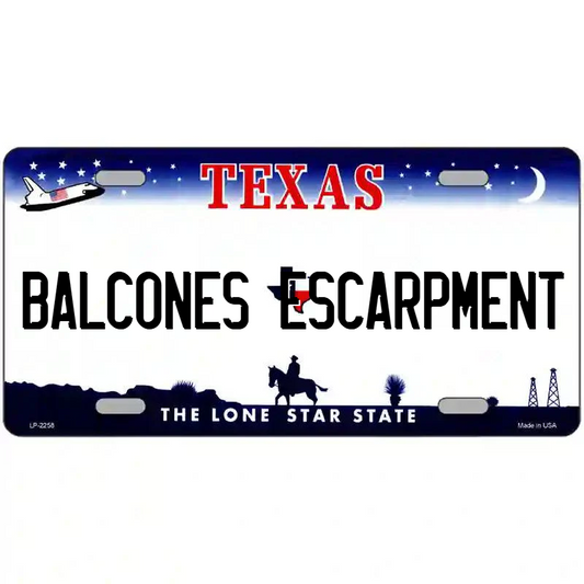Balcones Escarpment Texas Metal Sign