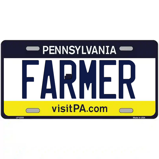 Farmer Pennsylvania Metal Sign