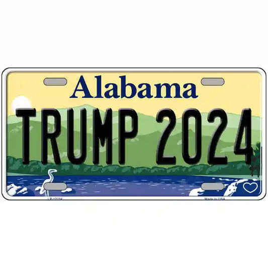 Trump 2024 Alabama Metal Sign