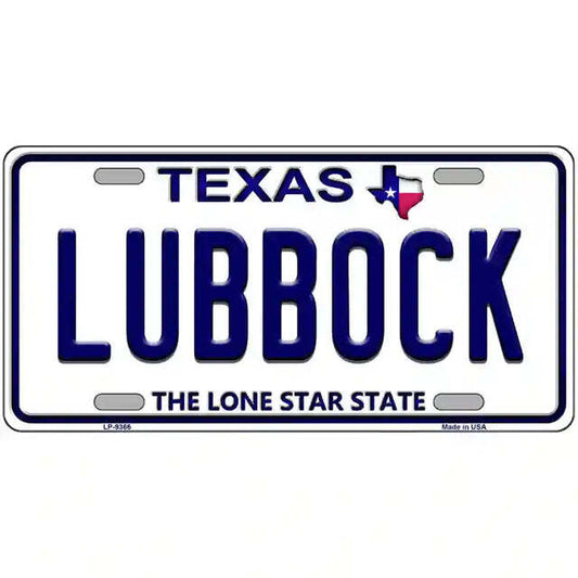 Lubbock Texas Metal Sign