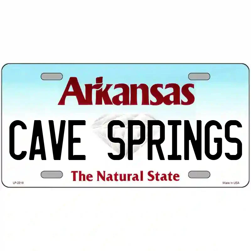 Cave Springs Arkansas Metal Sign