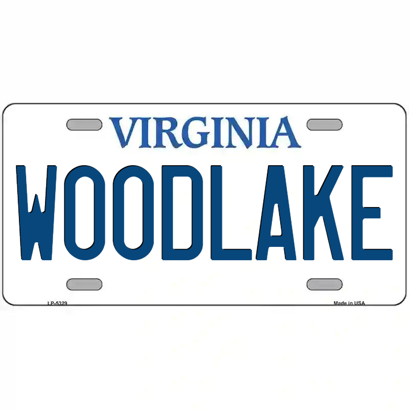 Woodlake Virginia Metal Sign