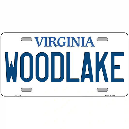 Woodlake Virginia Metal Sign
