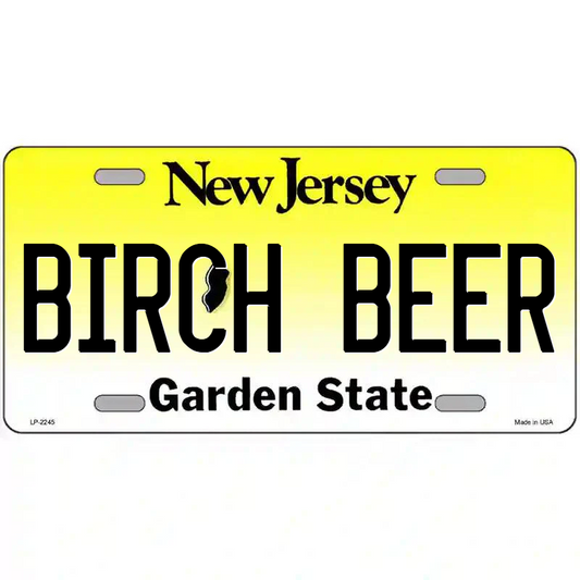 Birch Beer New Jersey Metal Sign