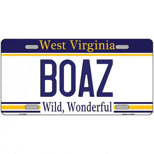 Boaz West Virginia Metal Sign