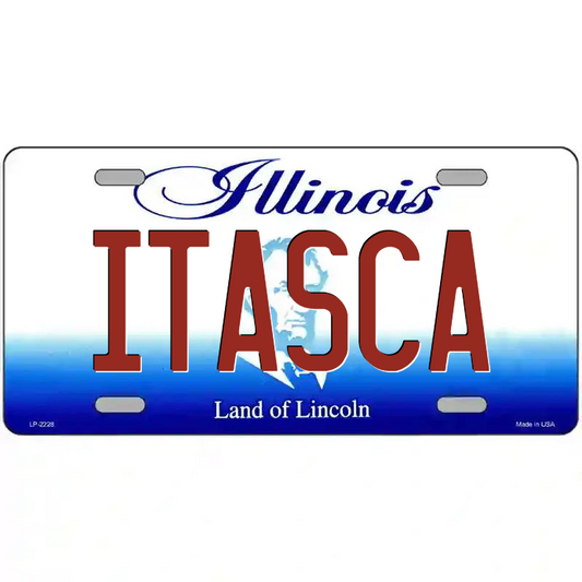 Itasca Illinois Metal Sign