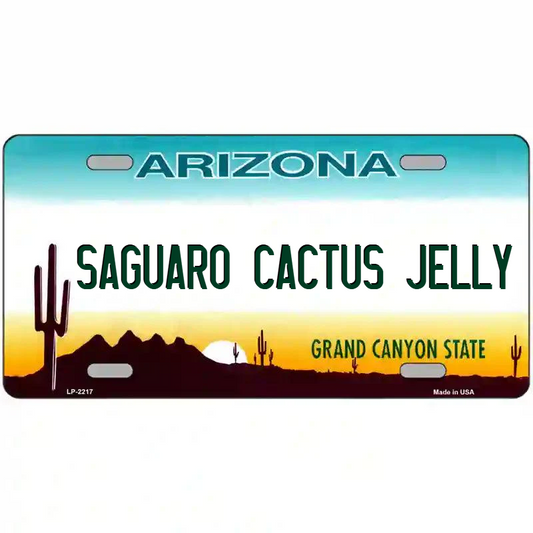 Saguaro Cactus Jelly Arizona Metal Sign