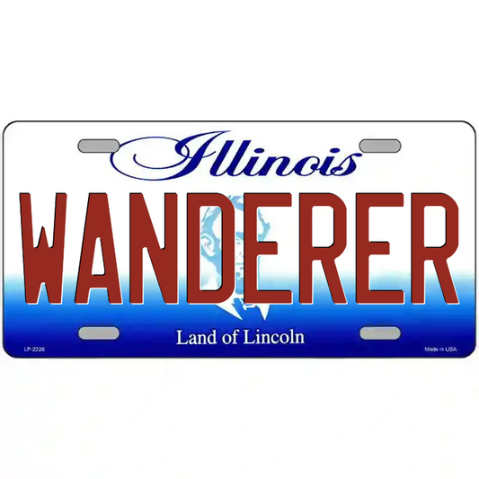 Wanderer Illinois Metal Sign