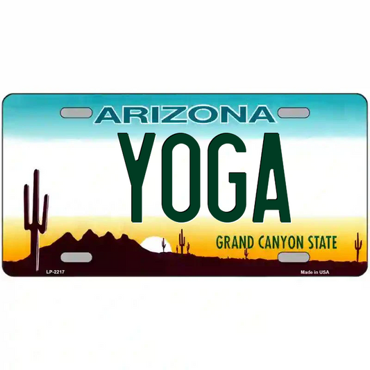 Yoga Arizona Metal Sign