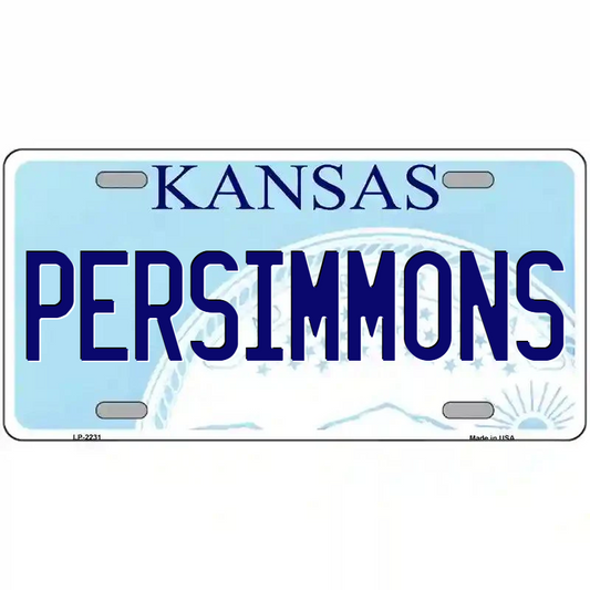 Persimmons Kansas Metal Sign