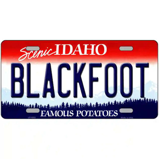 Blackfoot Idaho Metal Sign