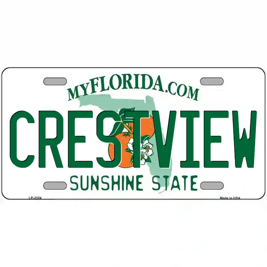 Crestview Florida Metal Sign