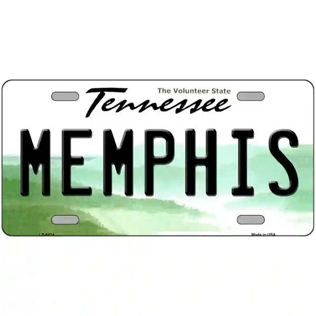 Memphis Tennessee West Virginia Metal Sign