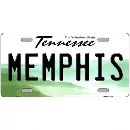 Memphis Tennessee West Virginia Metal Sign