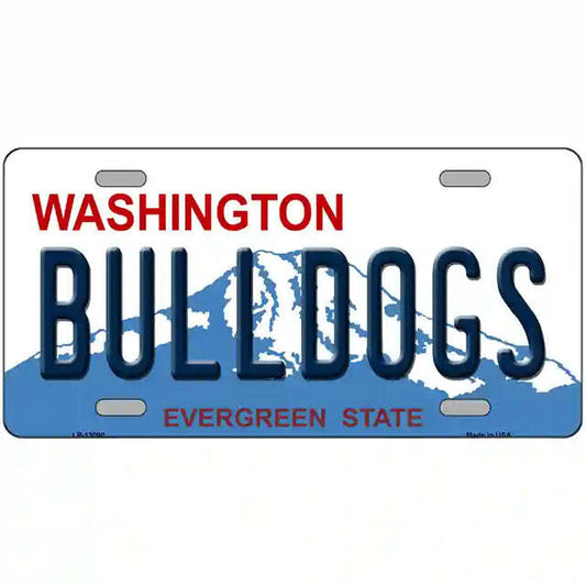 Bulldogs Washington Metal Sign