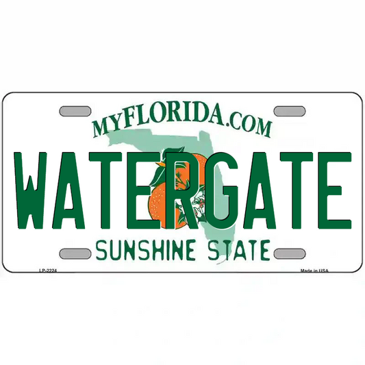 Watergate Florida Metal Sign