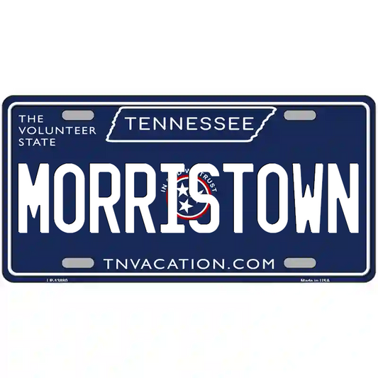 Morristown Tennessee Blue Metal Sign