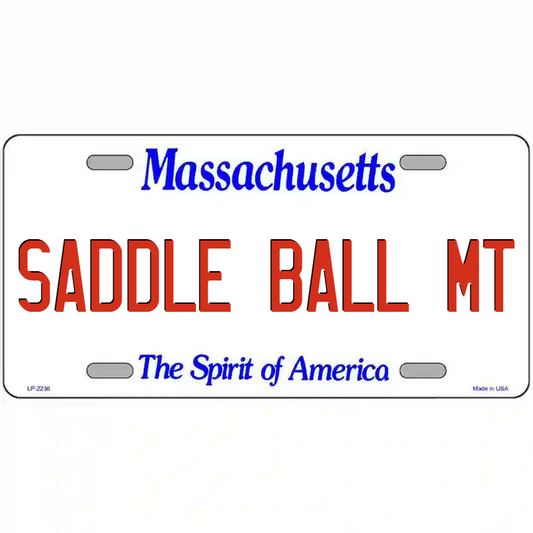 Saddle Ball Mountain Massachusetts Metal Sign