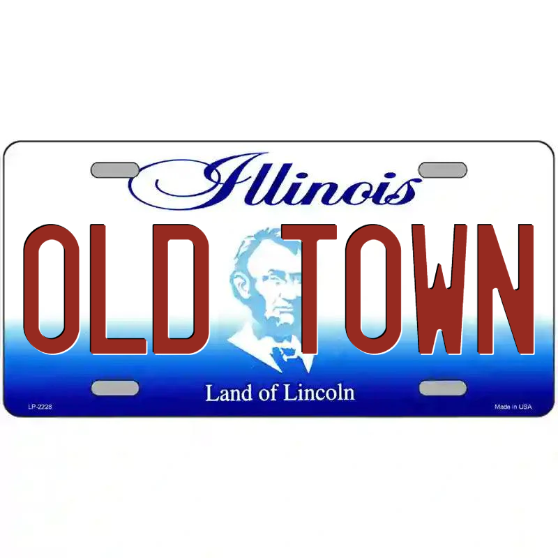 Old Town Illinois Metal Sign