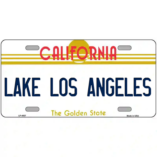 Lake Los Angeles California Metal Sign