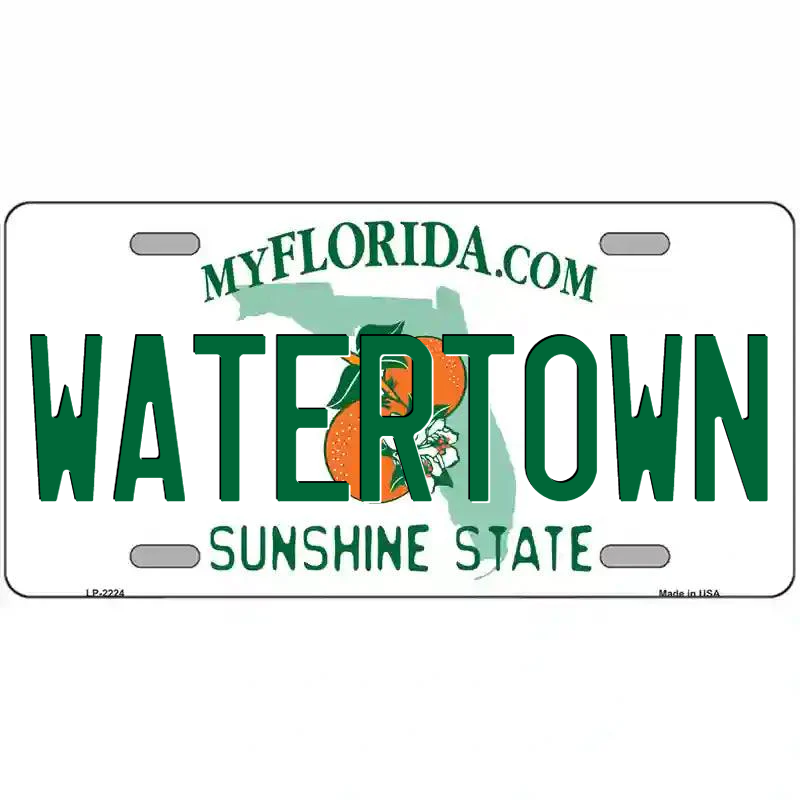 Watertown Florida Metal Sign