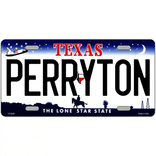 Perryton Texas Metal Sign