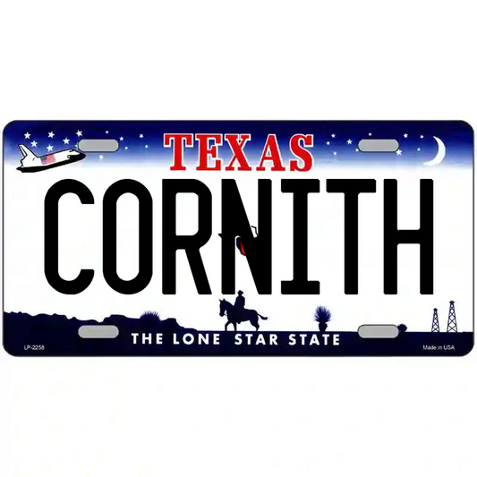 Cornith Texas Metal Sign