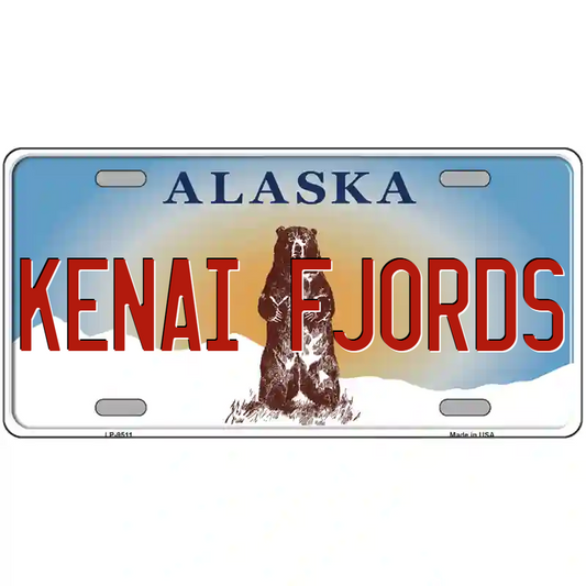 Kenai Fjords Alaska Metal Sign