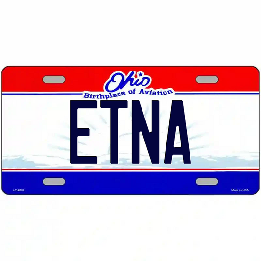 Etna Ohio Metal Sign