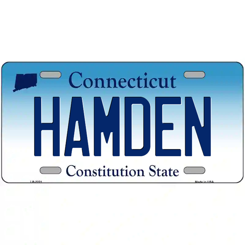 Hamden Connecticut Metal Sign