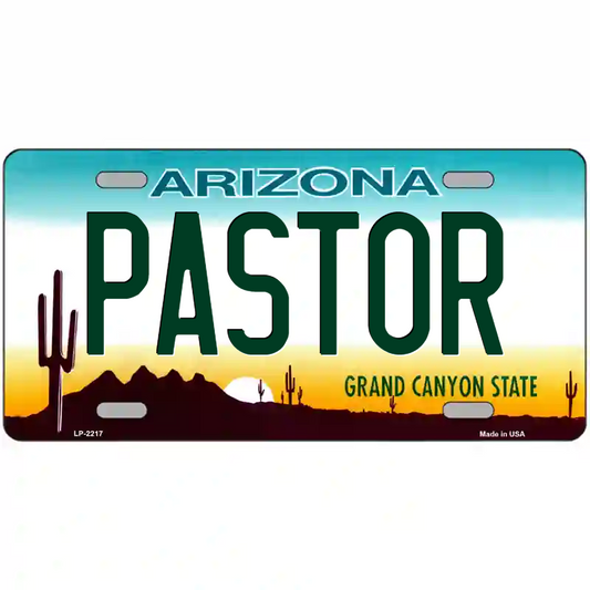 Pastor Arizona Metal Sign