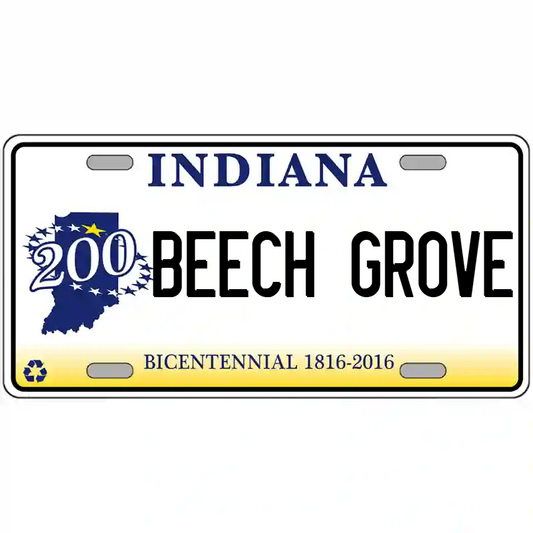 Beech Grove Indiana Bicentennial Metal Sign